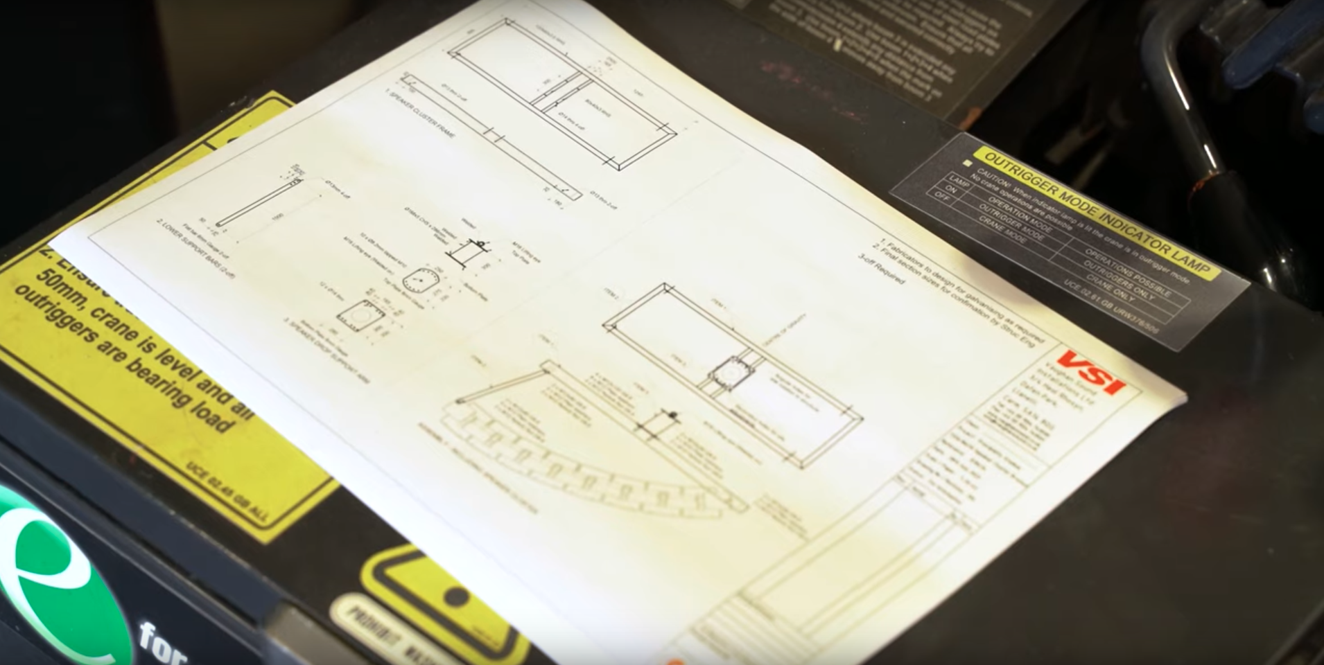 Principality Stadium - Speaker Cluster Frame - Vaughan Sound Drawing