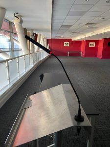 Principality Stadium Lounges - Lectern Microphone - Vaughan Sound